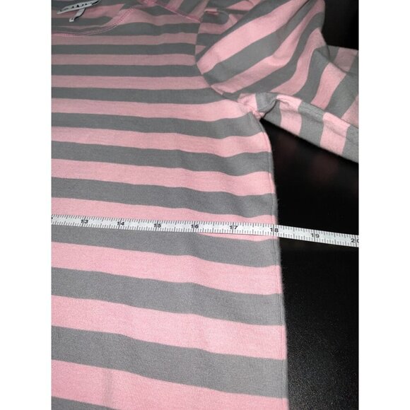 GANNI Long Sleeve Pink & Grey Striped Shirt size Small - Picture 11 of 13